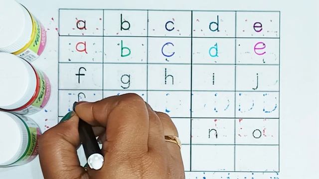 Tracing small letters for kids ? writing abc letters? Learn Alphabets ✍️dark and light color смотреть онлайн