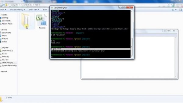 How to upload files to github from Git Bash on Windows from scratch