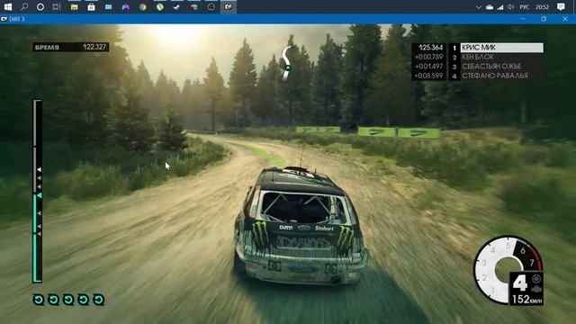 DIRT 3 -гонки на геймпаде Dualshock 4 с кульбитом смотреть онлайн