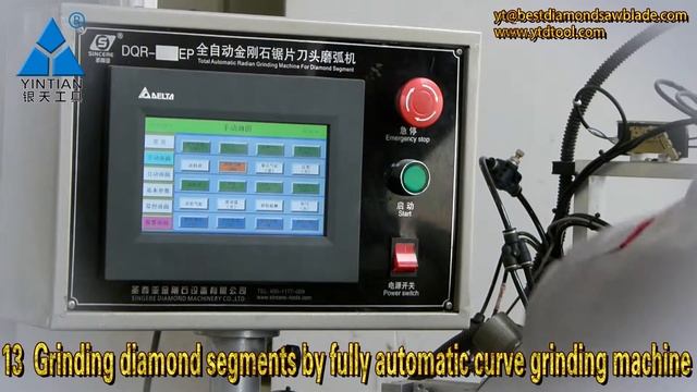 Grinding diamond segments by fully automatic curve grinding machine смотреть онлайн