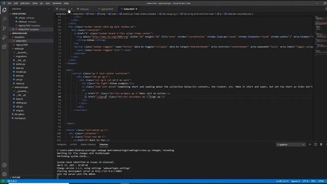 Django first web development, create user using webpage смотреть онлайн