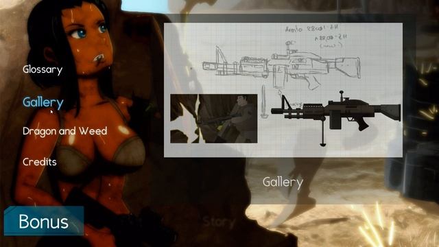 Snow Light Visual Novel - Menus