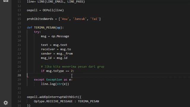 Make LINEBot Kicker with prohibited Words смотреть онлайн