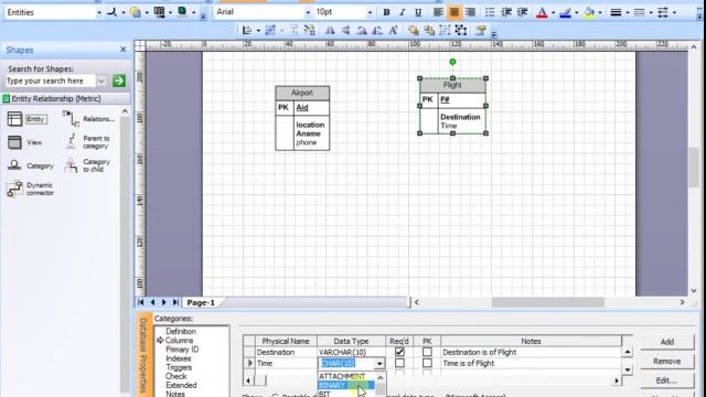 How to create ERD on Visio 2007 part 1 смотреть онлайн