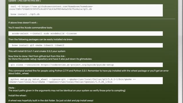Installing PySide on Mac: is there a working method? смотреть онлайн