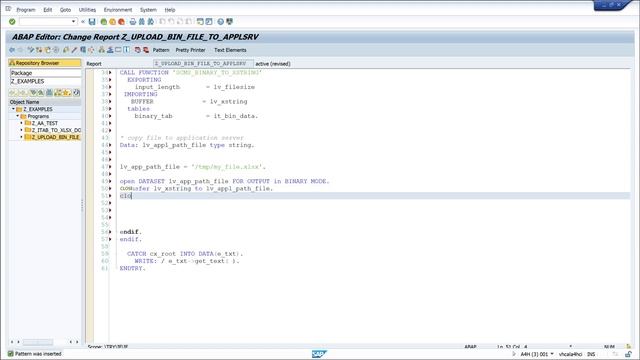 Upload Binary Files to SAP Application Server [english] смотреть онлайн