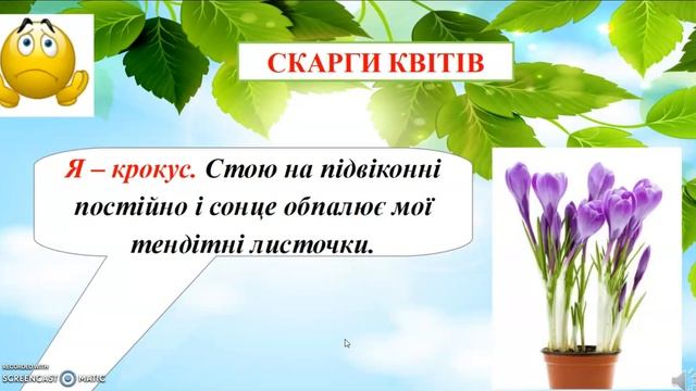 Кімнатні рослини, догляд за ними ЯДС, 1 клас смотреть онлайн