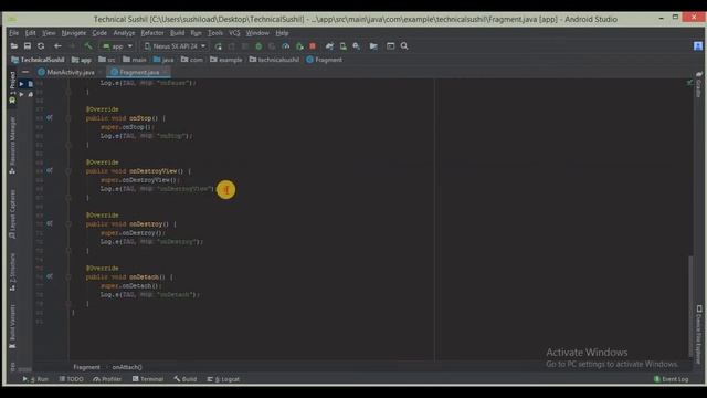 Android Application Fragment Lifecycle for Beginners in Hindi смотреть онлайн