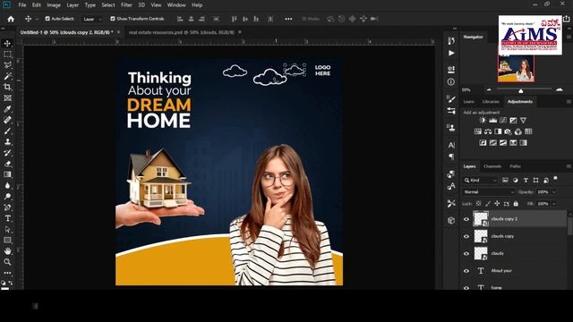How to create poster in Photoshop |Photoshop Designs |Real Estate Instagram Poster #aimsit #bijapur смотреть онлайн