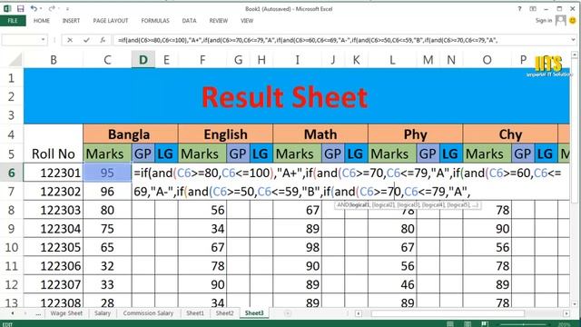 MS Excel Part 12 | Result Sheet School & Collage | MS Excel Bangla Tutorial | The Tech Hero смотреть онлайн