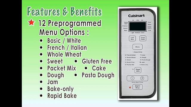 ❤ Best Bread Maker Machine Reviews : Cuisinart CBK-100 2-Pound Programmable Breadmaker смотреть онлайн