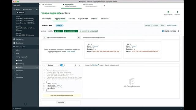 #6 mongodb lookup tutorial | mongodb tutorial | mongodb lookup | mongodb lookup pipeline example смотреть онлайн