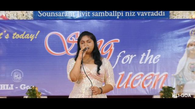 Andrea Pearl Rego | Ochorieanchi Mai Saibinn Mai | Sing for the Queen Contest | HLI-Goa смотреть онлайн