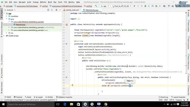 AlertDialog MultiChoice in Android Studio | CodeWithAdnan смотреть онлайн