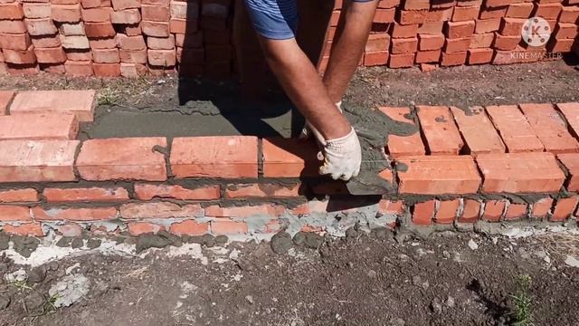 Кладка цоколя в полтора кирпича,5000шт. всего за 5 часов !!! смотреть онлайн