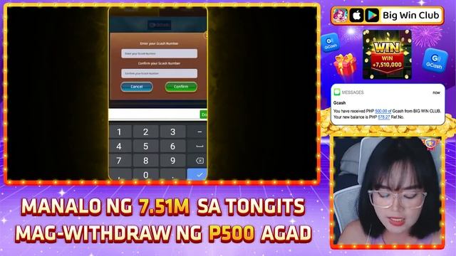 Maglaro ng Big Win Club, Makakuha kaagad ng Php Via Gcash смотреть онлайн
