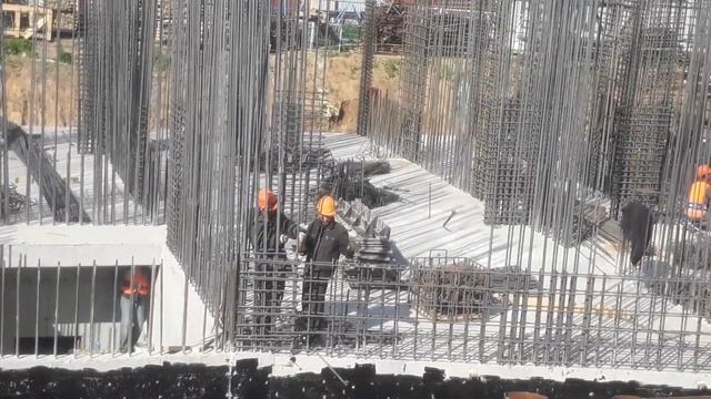 ЖК"Ленинградский" Армирование стен в осях "5-11" -1этаж, жилой блок-секции2. смотреть онлайн