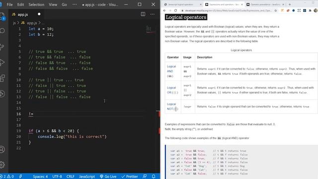 #18 JavaScript Logic Operators in Arabic [2021] | JS بالعربي смотреть онлайн