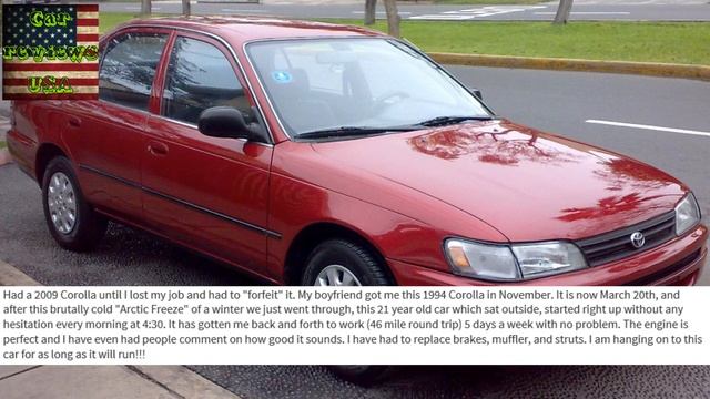 Reviews Toyota Corolla 1994 смотреть онлайн