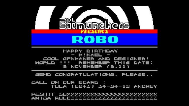 Robo Crack Intro - Bitmunchers [#zx spectrum] смотреть онлайн