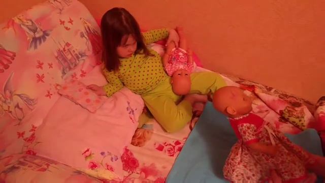 Пеленаем Бэби Борн С BABY BORN ложимся спать Спокойной ночи Настюша Baby Bon Видео для детей смотреть онлайн