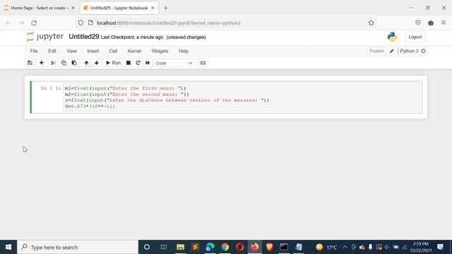 Python Program to Find the Gravitational Force Acting Between Two Objects смотреть онлайн