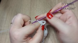 ???Шаль крючком из Alize Angora Simli (очень подробно, для начинающих).