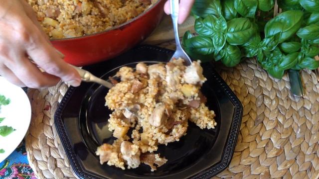 Пшенная каша с мясом, беконом и картофелем смотреть онлайн