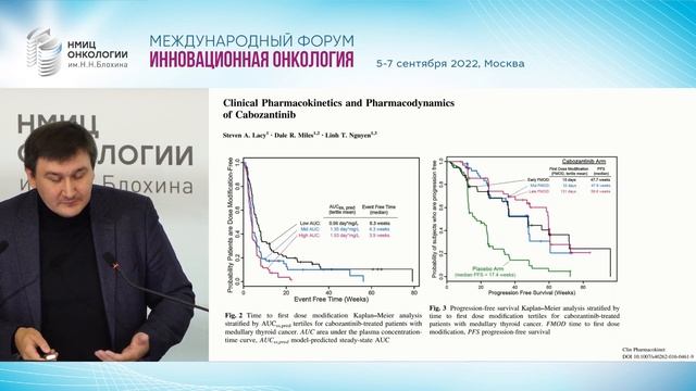 Место ТКИ в лечении солидных опухолей. Мультитаргетный механизм Кабозантиниба. Федянин М.Ю. смотреть онлайн