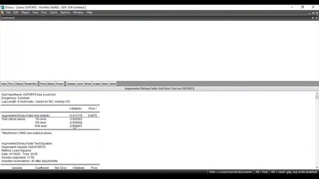 Unit Root Test || EViews Tutorials || Time Series Data || Augmented Dickey Fuller Test & PP Test смотреть онлайн