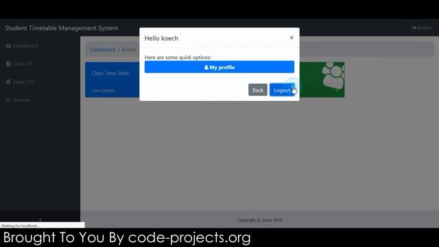 Student Timetable Management System In PHP With Source Code смотреть онлайн
