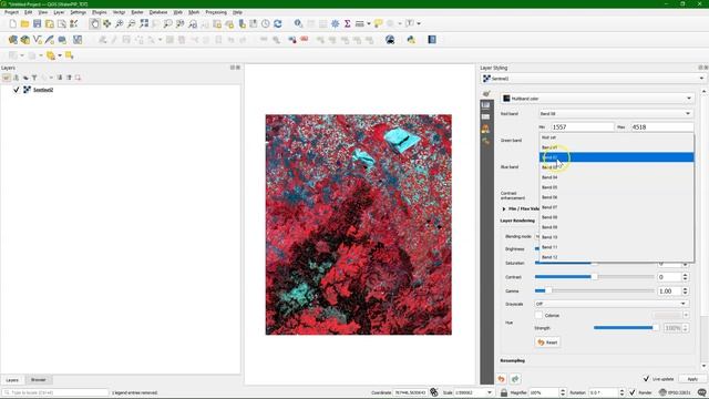 Calculate NDVI from Sentinel 2 and reclassify in QGIS смотреть онлайн