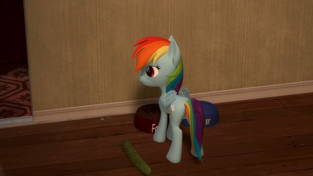 Rainbow Dash Vs Cucumber смотреть онлайн