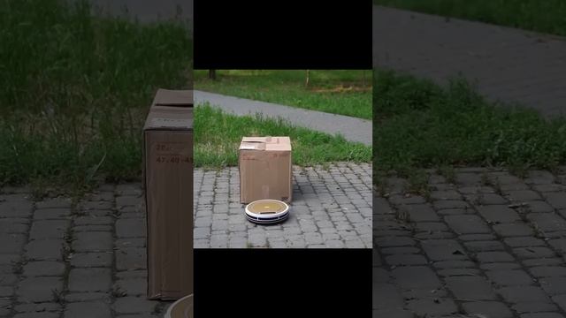 Робот пылесос живет в коробке! смотреть онлайн