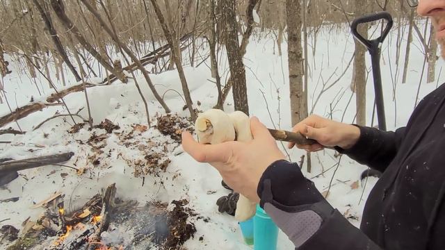 Making Bannock over a Campfire: From Scratch to DELICIOUS Snack! смотреть онлайн