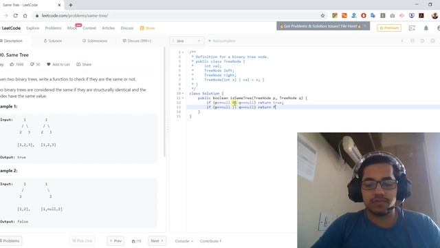 100. Same Tree [Java] - Leetcode смотреть онлайн