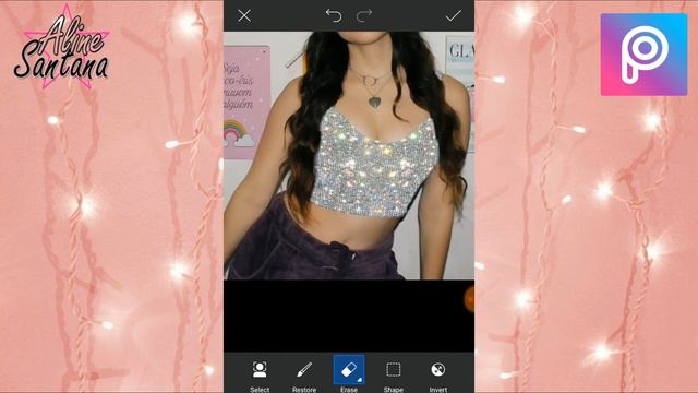 COMO EDITAR FOTO NO PICSART ( EFEITO GLITTER) | ALINE SANTANA смотреть онлайн