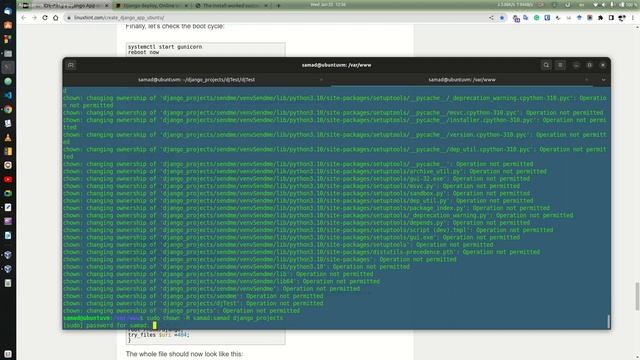 Deploy Django App to Nginx Server (with gunicorn) - Full Process смотреть онлайн