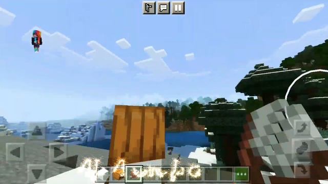 Minecraft. как сделать снеговику причёску прикол. смотреть онлайн