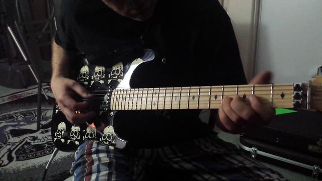 ESP Michael Wilton clean guitar improv in B standard tuning смотреть онлайн
