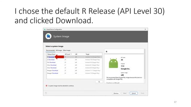 Using Android Studio to write Hello World after creating a new Android Virtual Device (AVD) смотреть онлайн