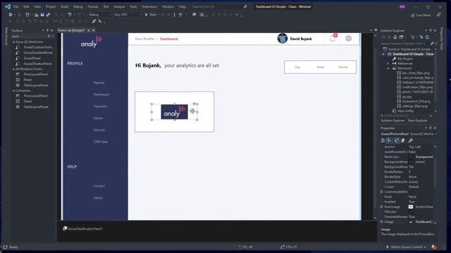 VB.NET - Dashboard UI Simple Animation | GunaFramework смотреть онлайн