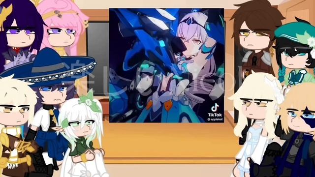 "Genshin impact react to honkai impact (1/2)" смотреть онлайн
