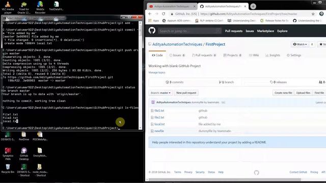 What is Push , Pull , "fetch and merge" in GitHub and git | GitHub Part 2 смотреть онлайн