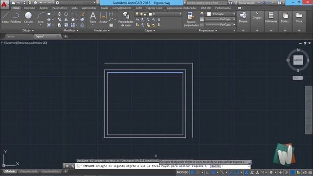 AutoCAD 2016, Usos del comando empalme, curso completo en español, cap 2.2.c. смотреть онлайн