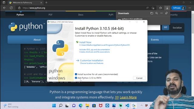 Tutorial - 3 | Installing Python | Face Recognition using AWS смотреть онлайн