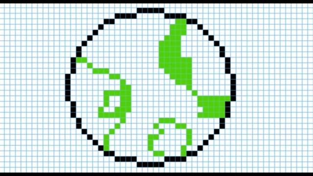 Как нарисовать Землю по клеточкам смотреть онлайн