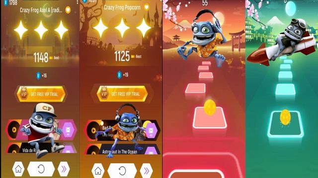 Crazy Frog vs Tiles Hop смотреть онлайн