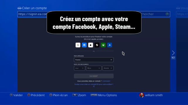 Comment créer un compte EA sur PS4 смотреть онлайн