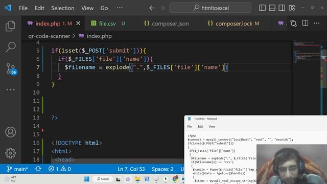PHP 7 Script to Upload CSV File Using HTML5 Form and Import Data in MySQL Table смотреть онлайн